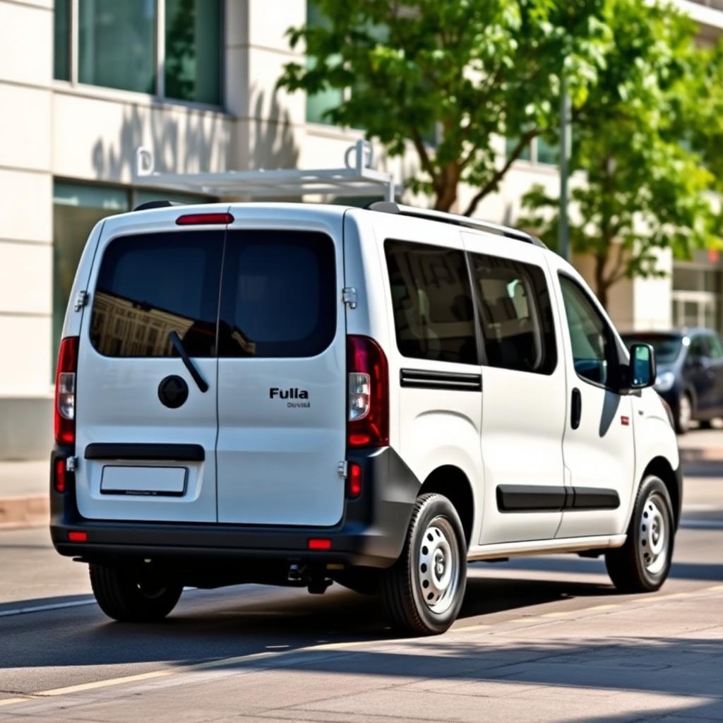 Furgone Fiat Doblò bianco per consegne rapide urbane